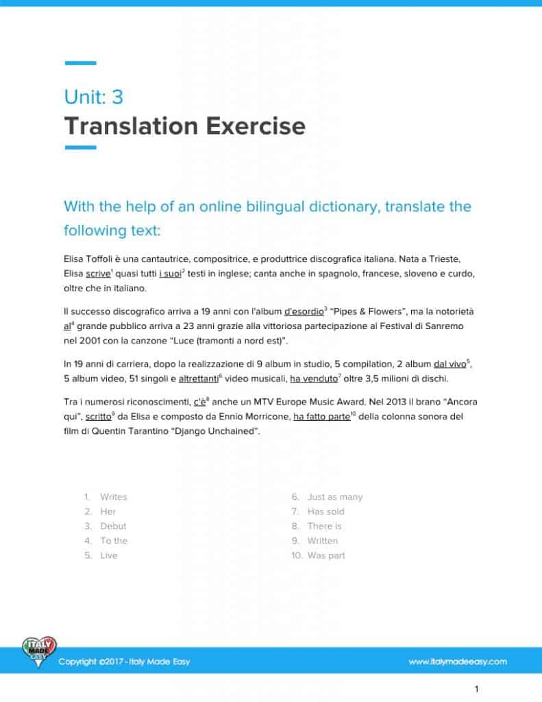 From Zero To Italian 17 PDF IMAGE