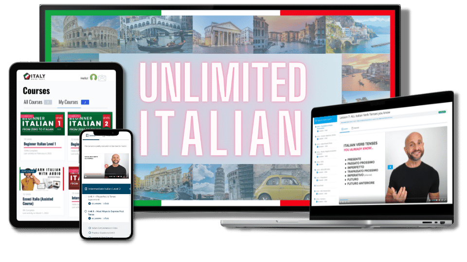 Learn Italian to Fluency 3 Learn Italian Online - Unlimited Italian Membership