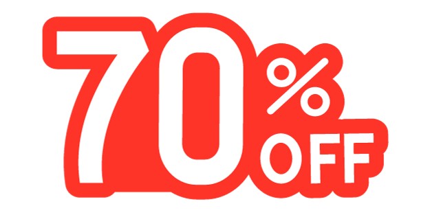 70% Off