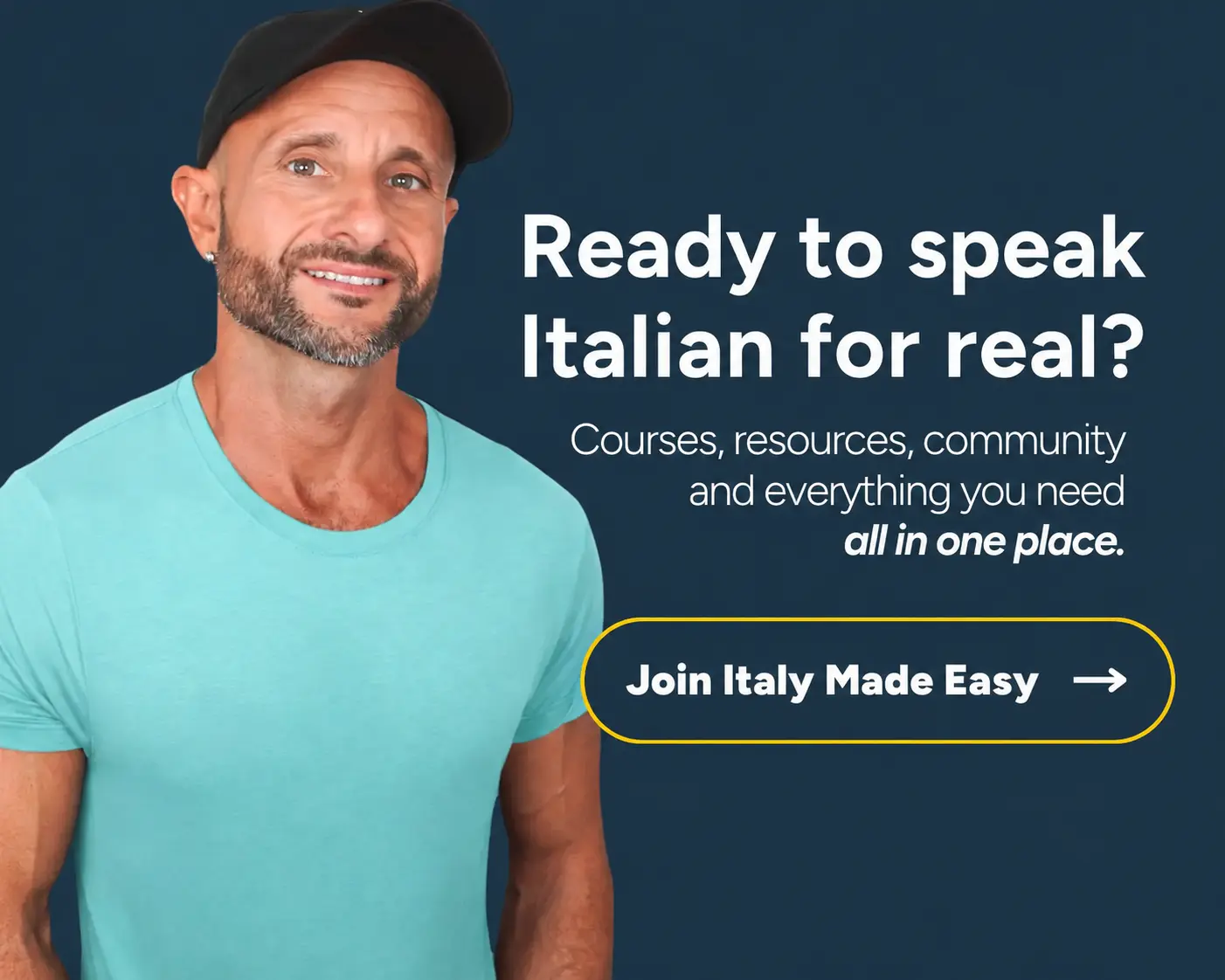 Ready to speak Italian for real? Join Italy Made Easy