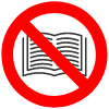 Icon – No Book Icon - No Book