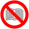 Icon – No Book Icon - No Book