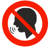 Icon – no speak Icon - no speak