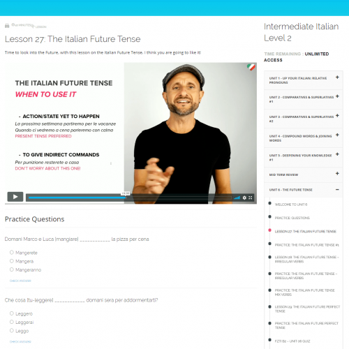 Sample Italian Lesson