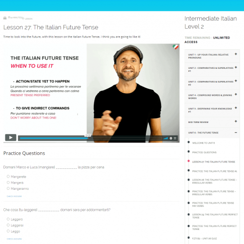 Sample Italian Lesson